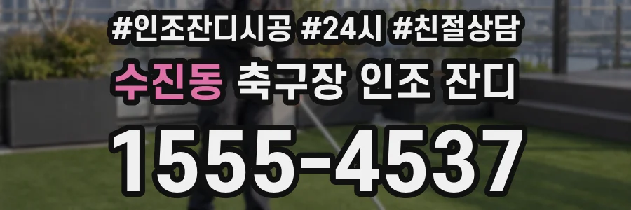 수진동 축구장 인조 잔디