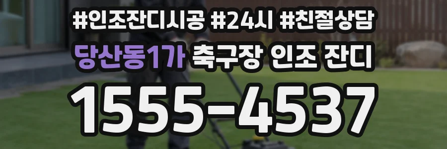 당산동1가 축구장 인조 잔디