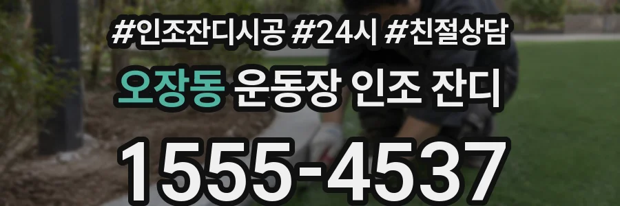 오장동 운동장 인조 잔디