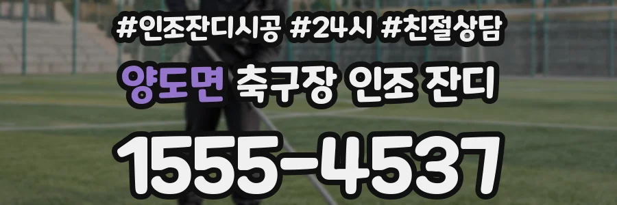 양도면 축구장 인조 잔디