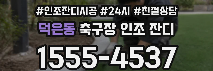 덕은동 축구장 인조 잔디