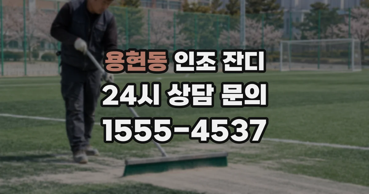 용현동 인조 잔디