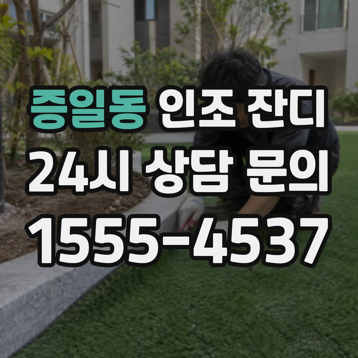 증일동 인조 잔디