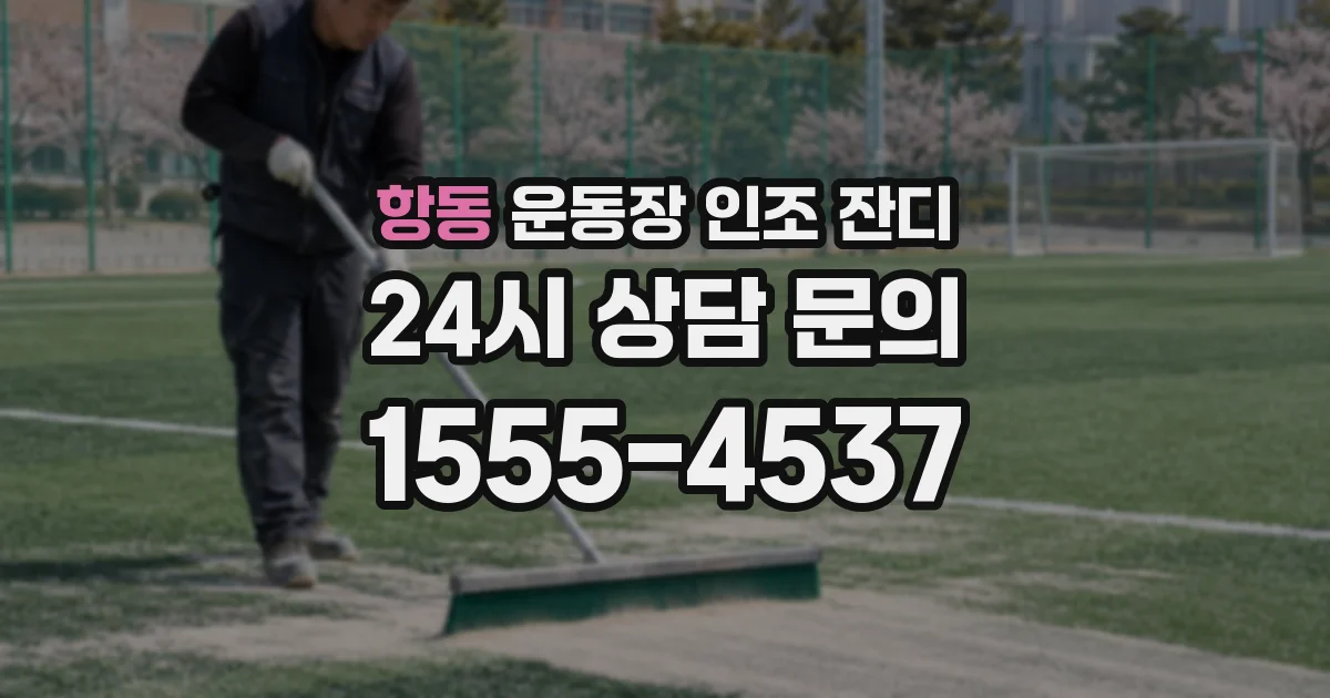 항동 운동장 인조 잔디