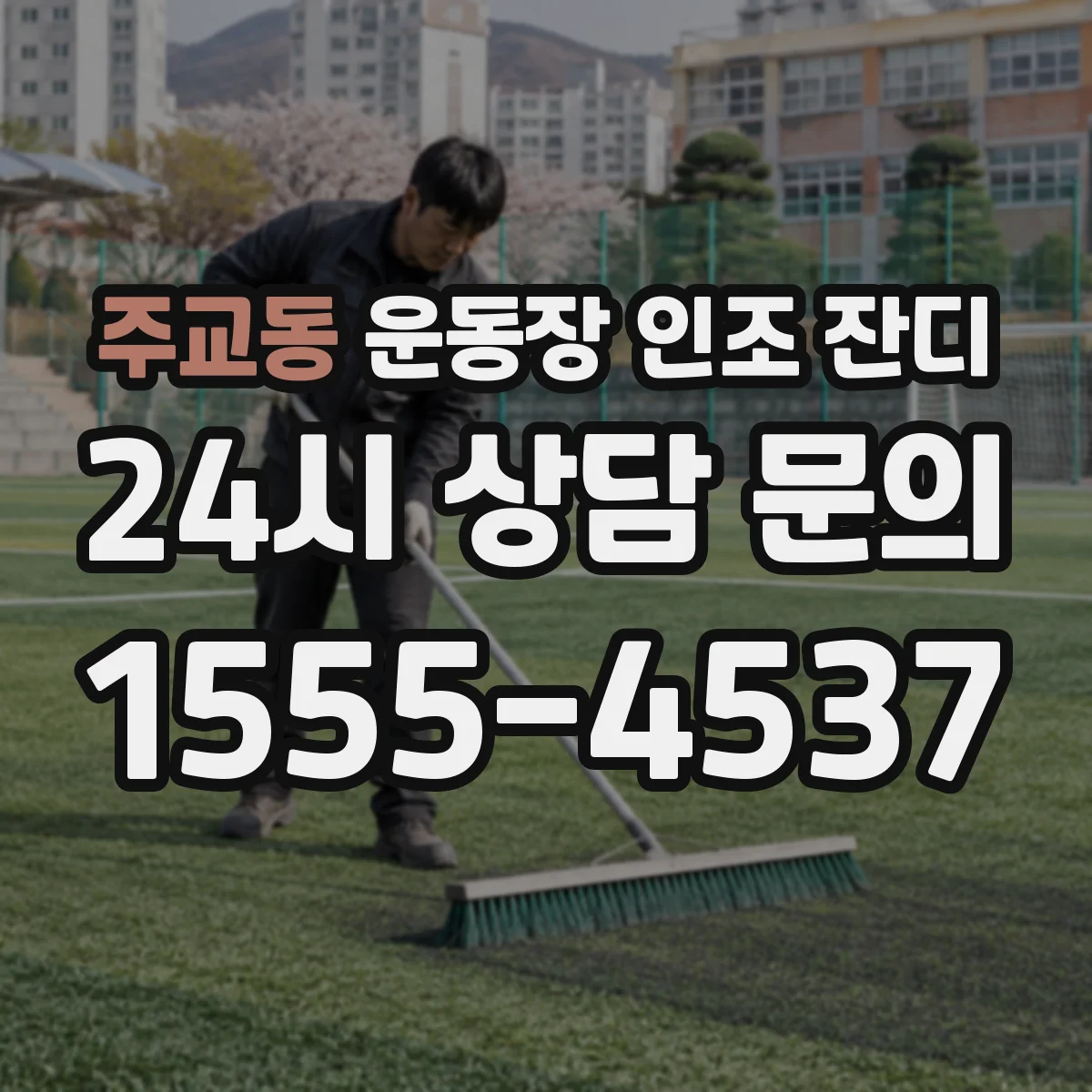 주교동 운동장 인조 잔디