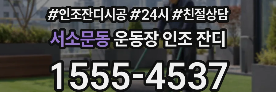 서소문동 운동장 인조 잔디