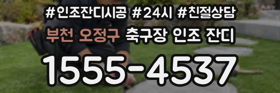 부천 오정구 축구장 인조 잔디
