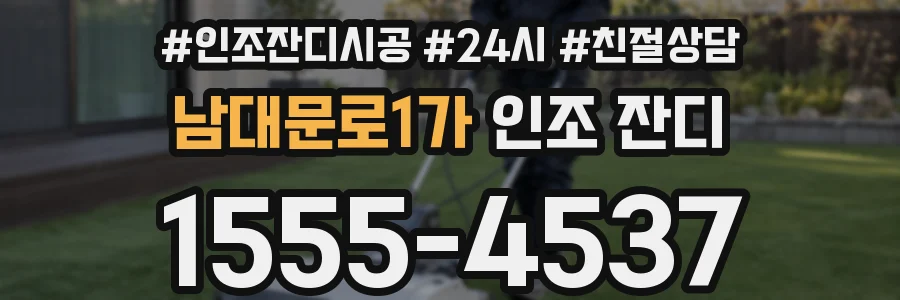 남대문로1가 인조 잔디