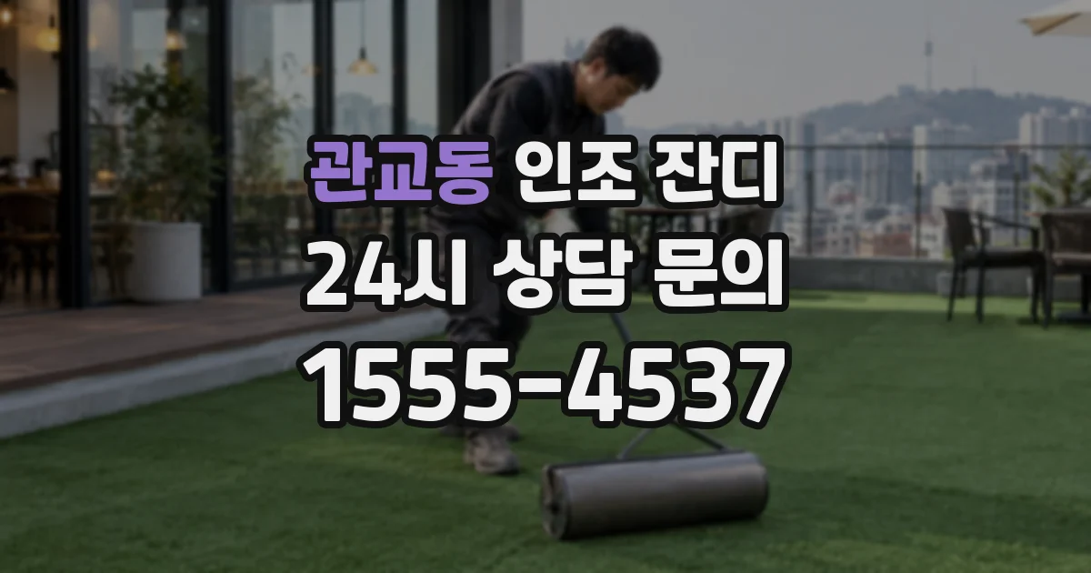 관교동 인조 잔디