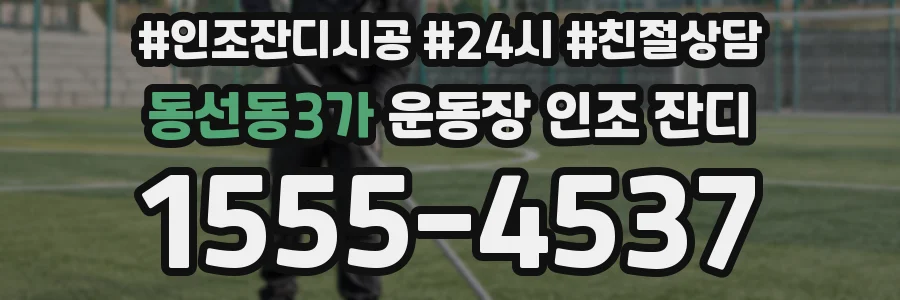 동선동3가 운동장 인조 잔디