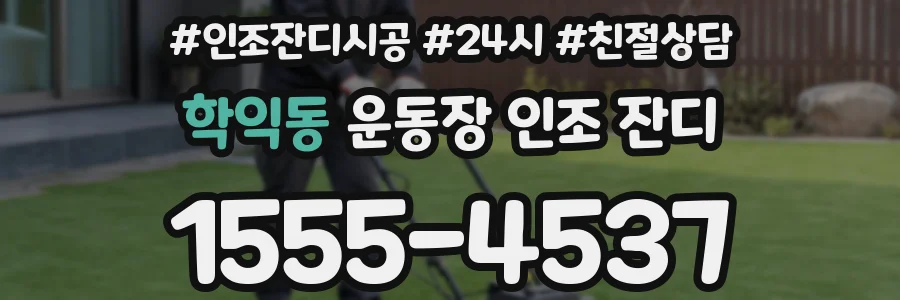학익동 운동장 인조 잔디