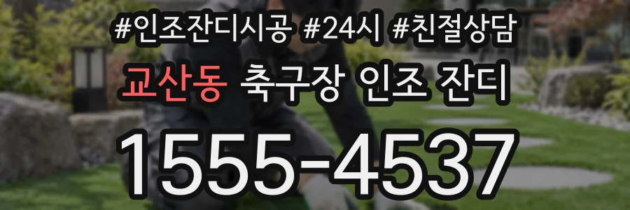 교산동 축구장 인조 잔디