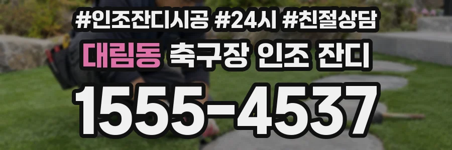 대림동 축구장 인조 잔디