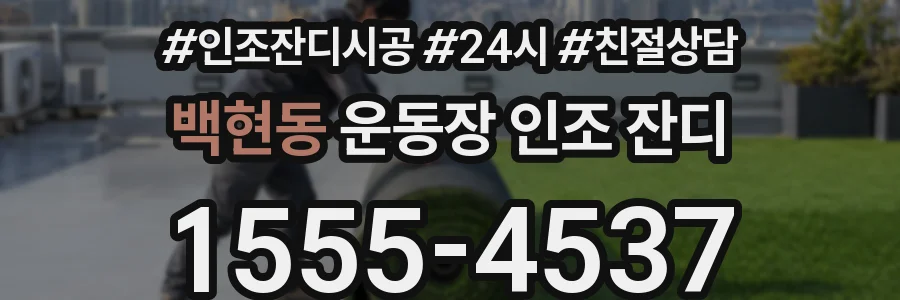 백현동 운동장 인조 잔디