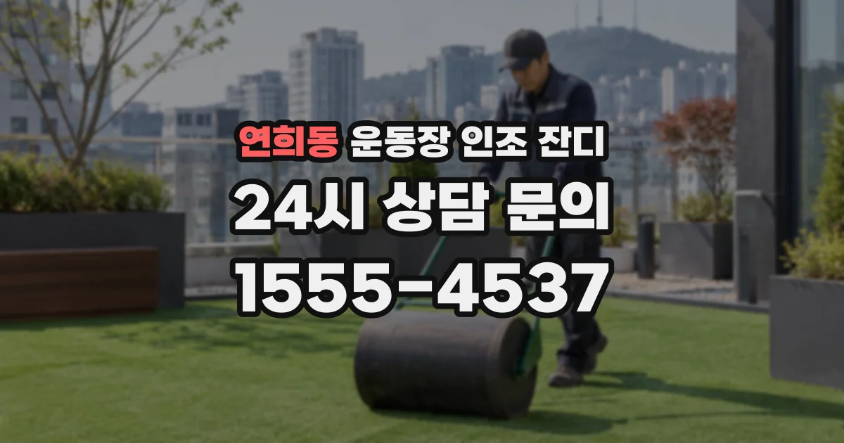 연희동 운동장 인조 잔디