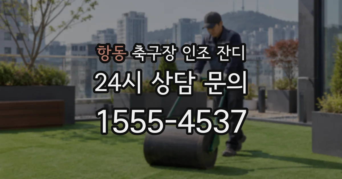 항동 축구장 인조 잔디