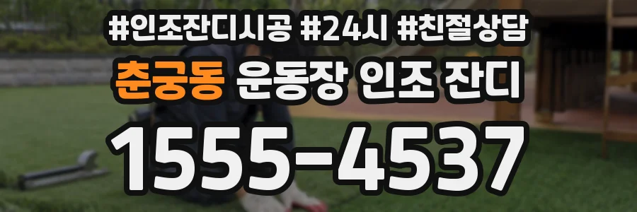 춘궁동 운동장 인조 잔디
