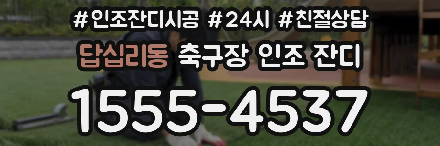 답십리동 축구장 인조 잔디