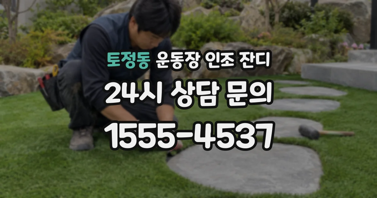 토정동 운동장 인조 잔디
