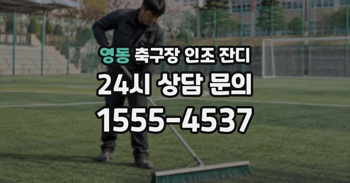 영동 축구장 인조 잔디