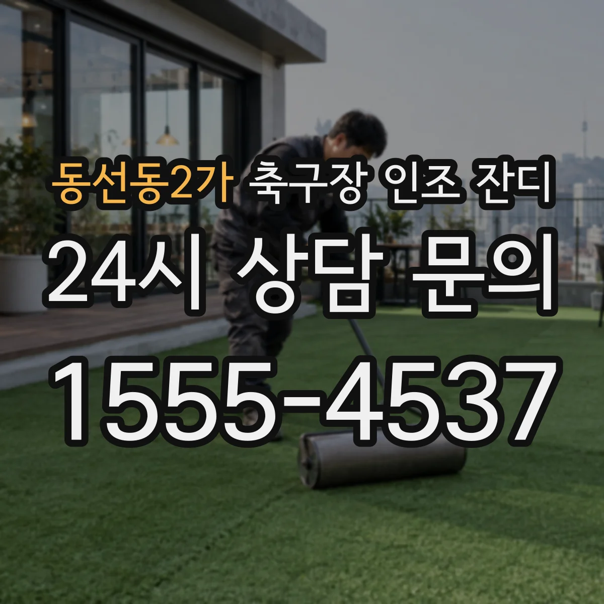 동선동2가 축구장 인조 잔디