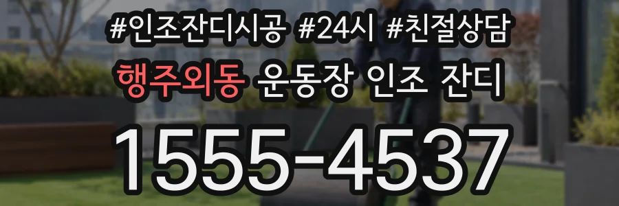 행주외동 운동장 인조 잔디