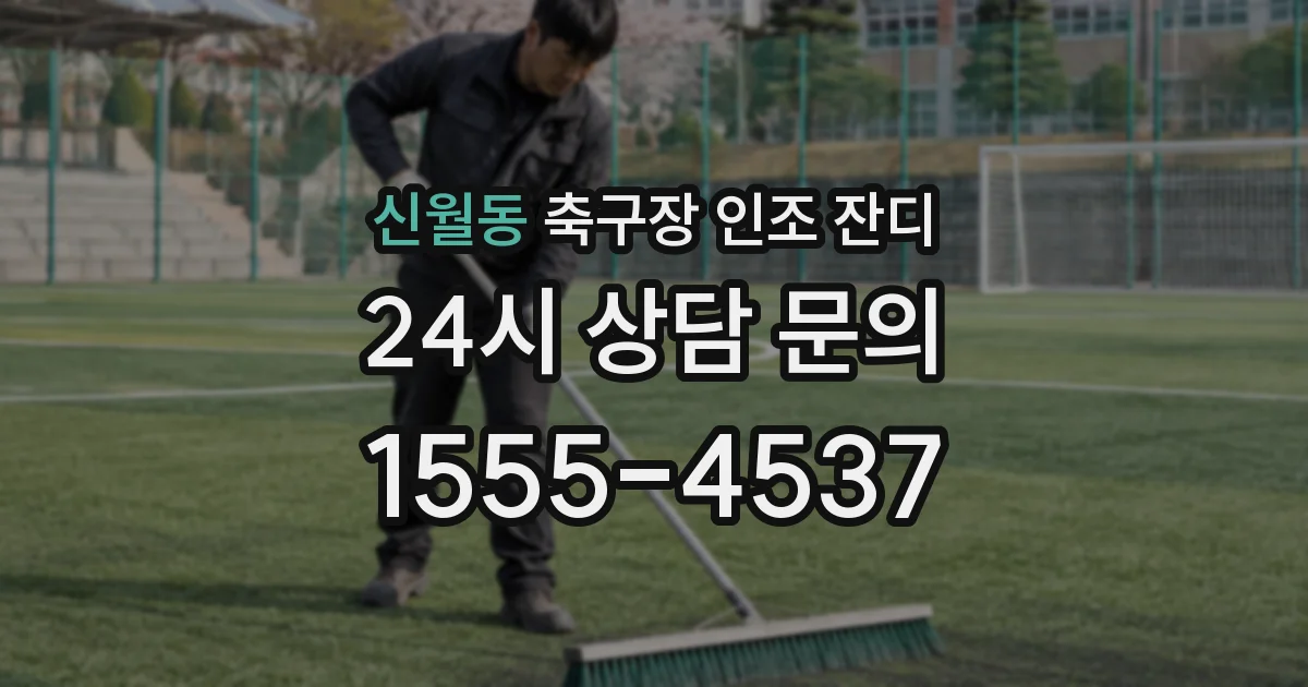 신월동 축구장 인조 잔디