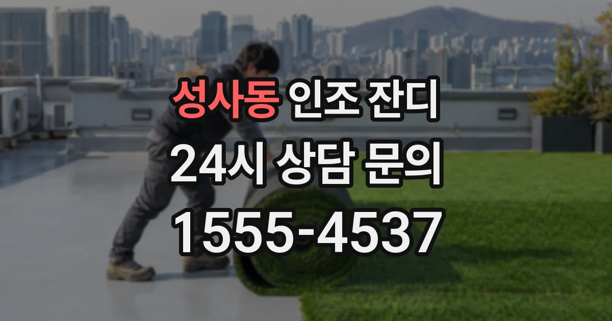성사동 인조 잔디