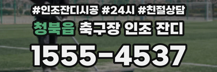 청북읍 축구장 인조 잔디
