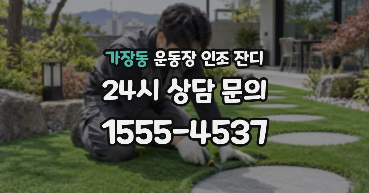 가장동 운동장 인조 잔디