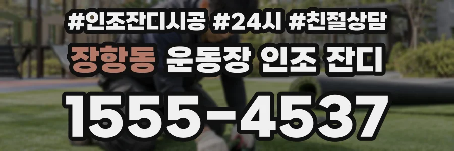 장항동 운동장 인조 잔디