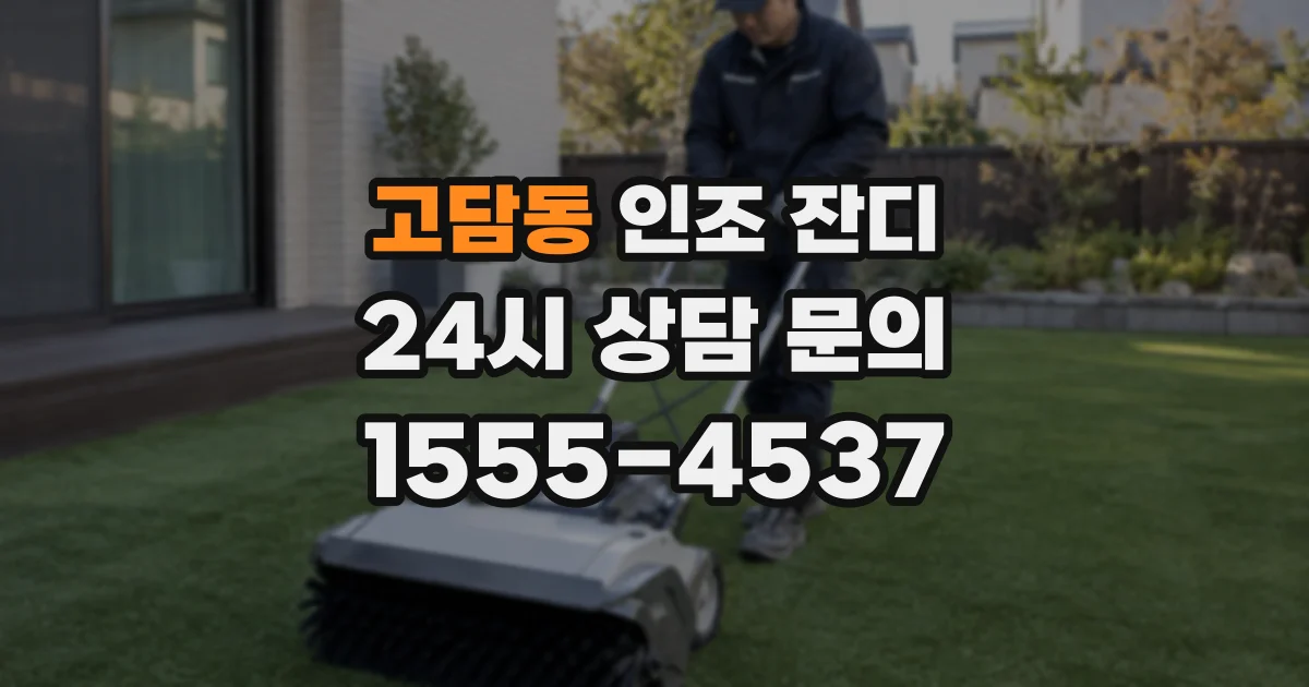 고담동 인조 잔디