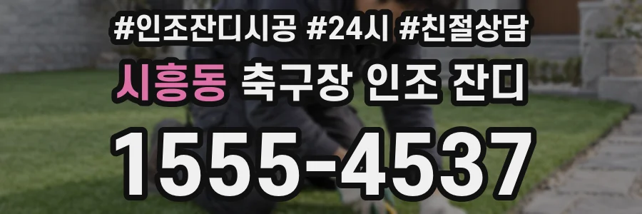 시흥동 축구장 인조 잔디