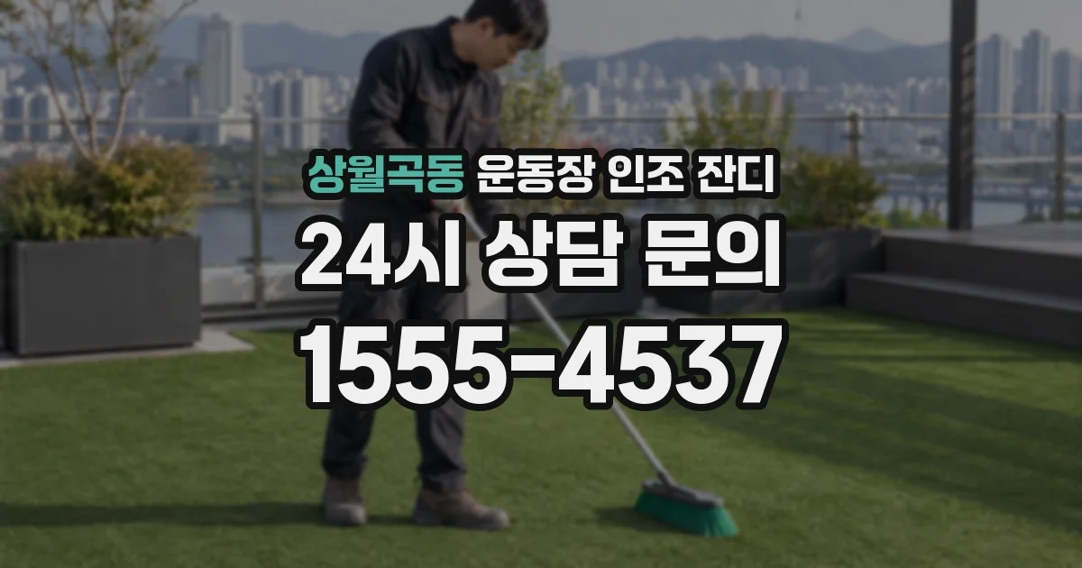 상월곡동 운동장 인조 잔디