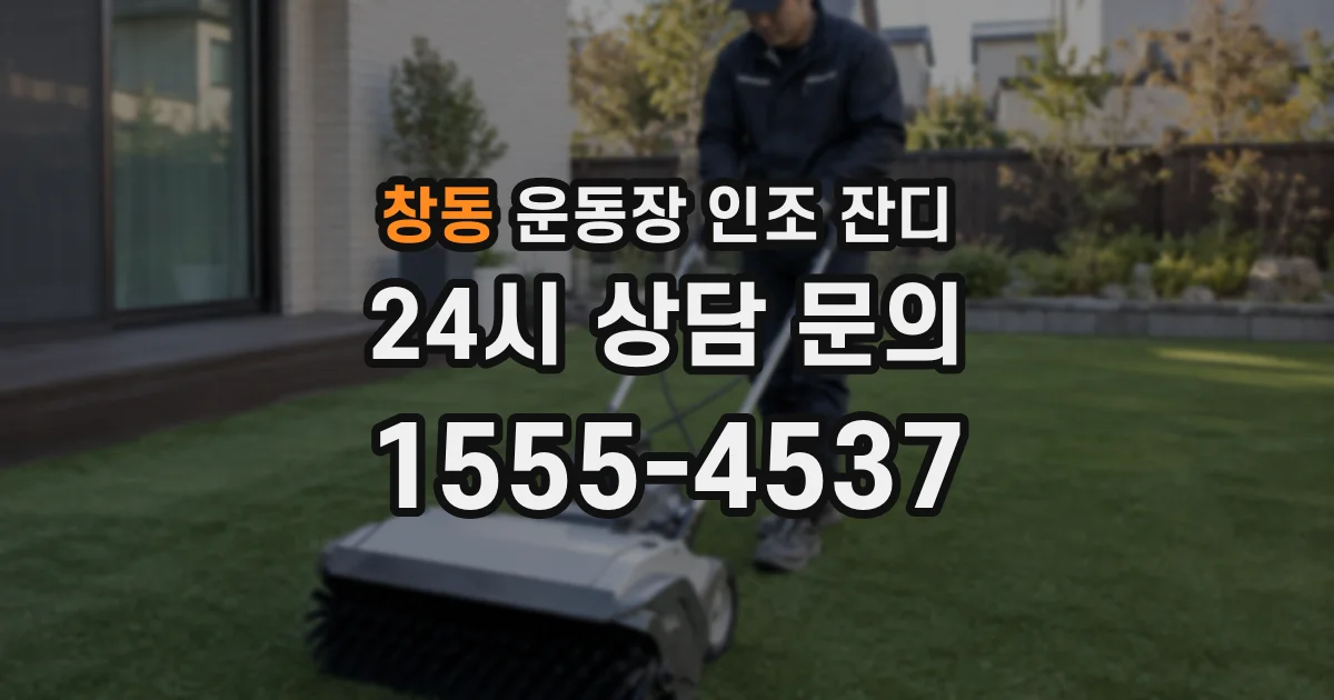 창동 운동장 인조 잔디