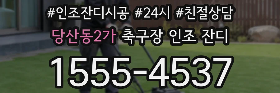 당산동2가 축구장 인조 잔디
