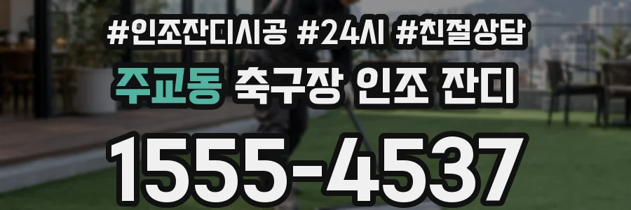 주교동 축구장 인조 잔디