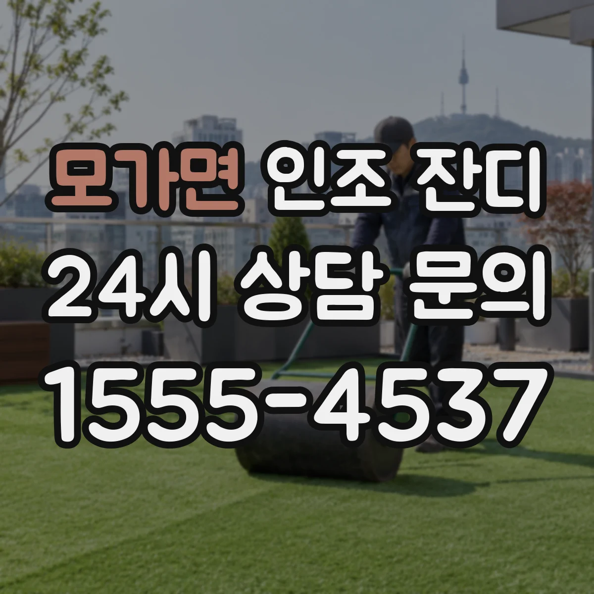 모가면 인조 잔디