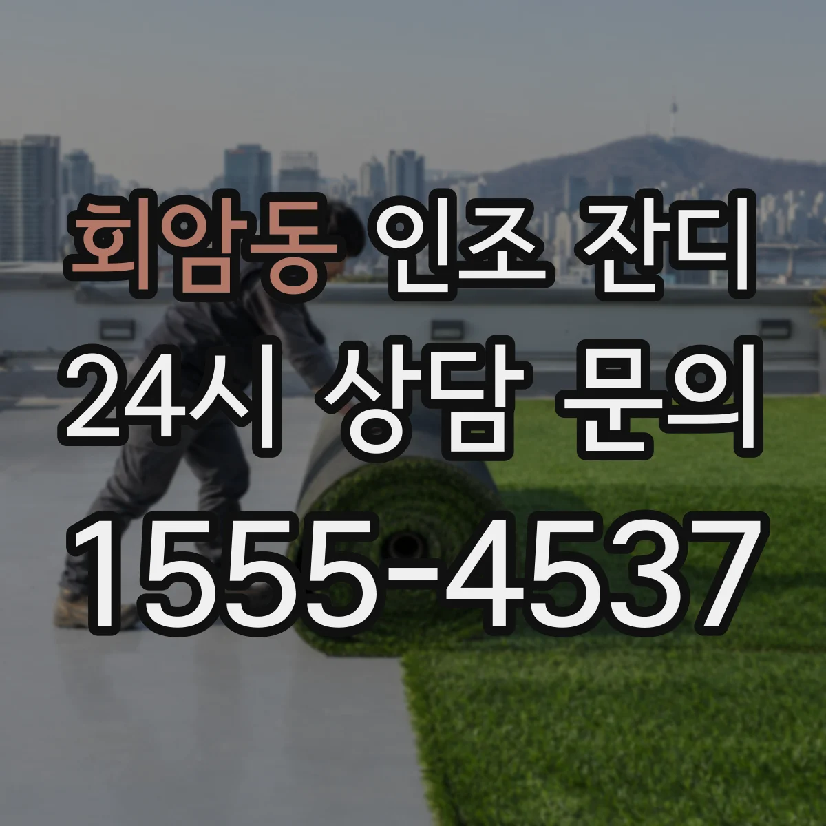 회암동 인조 잔디