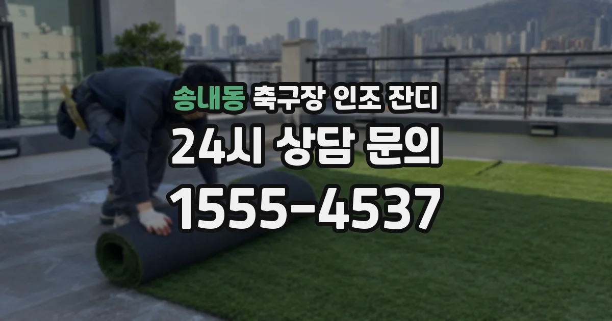 송내동 축구장 인조 잔디