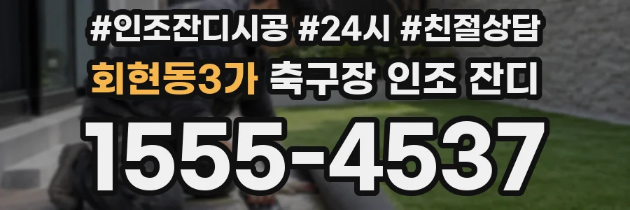 회현동3가 축구장 인조 잔디