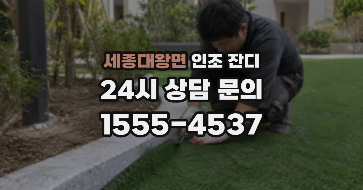 세종대왕면 인조 잔디