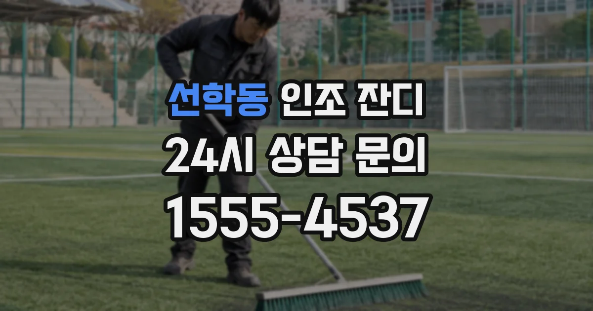 선학동 인조 잔디