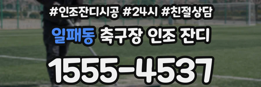 일패동 축구장 인조 잔디