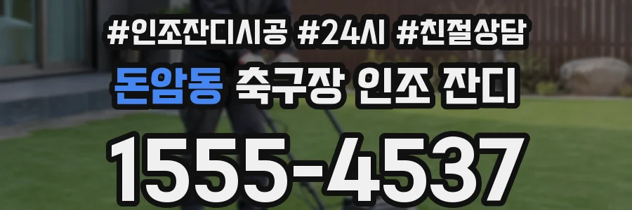 돈암동 축구장 인조 잔디