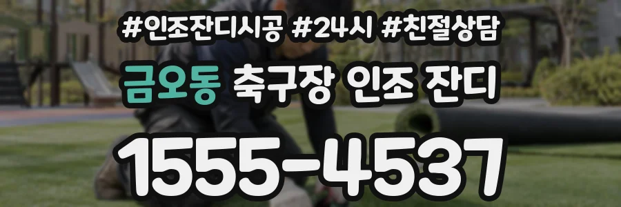 금오동 축구장 인조 잔디