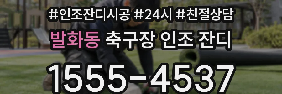 발화동 축구장 인조 잔디
