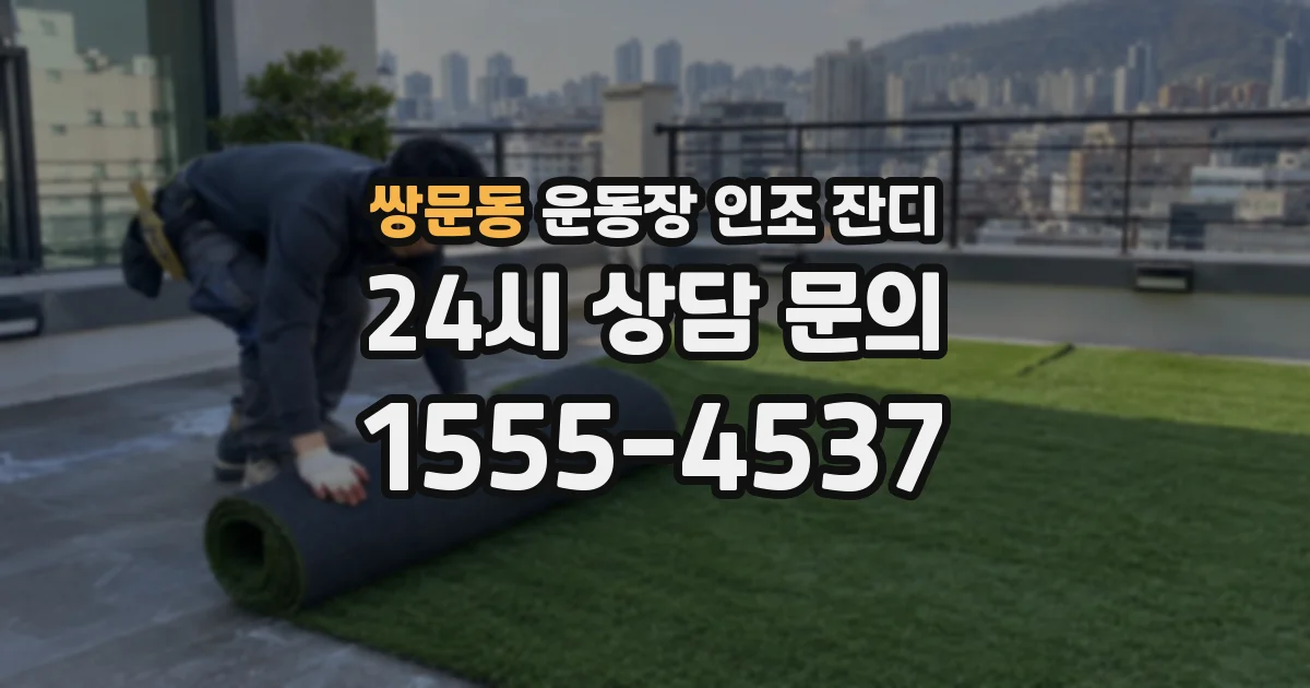 쌍문동 운동장 인조 잔디