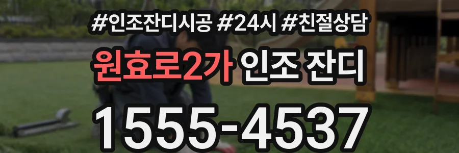 원효로2가 인조 잔디