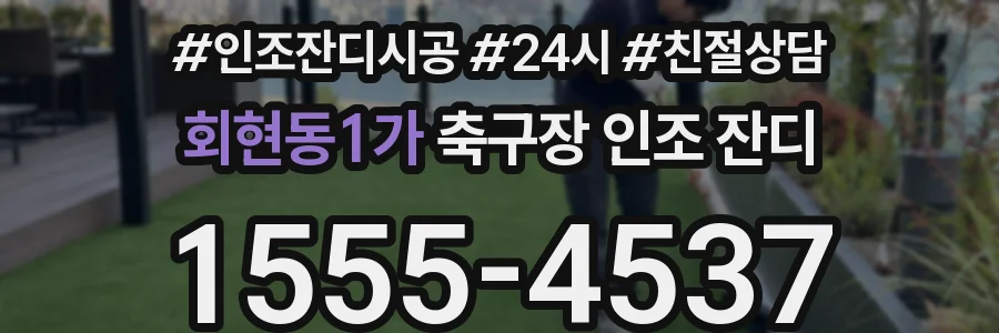 회현동1가 축구장 인조 잔디